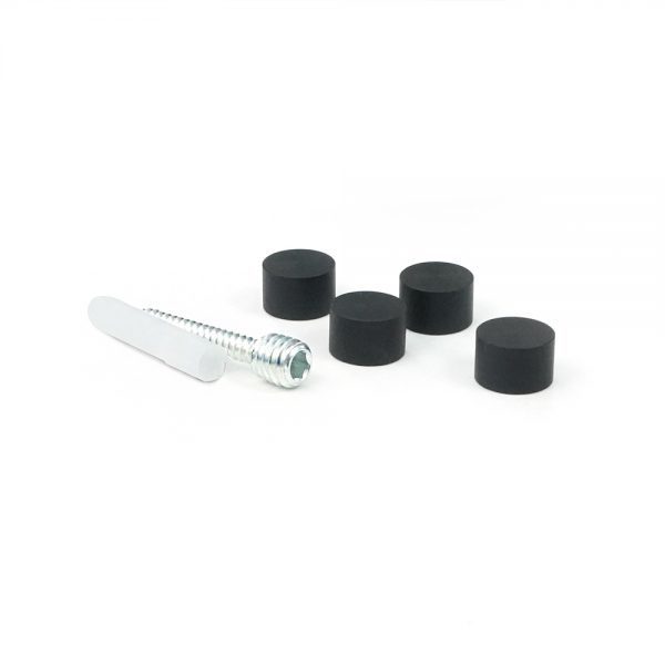 Simply Standoffs Flush Mount Kit for Signs - 1/2"D caps, Matte Black OEMK-FM50BL